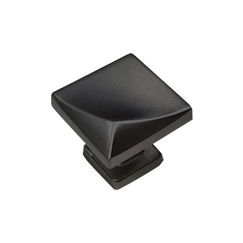 2902 Square Knob Matt Black