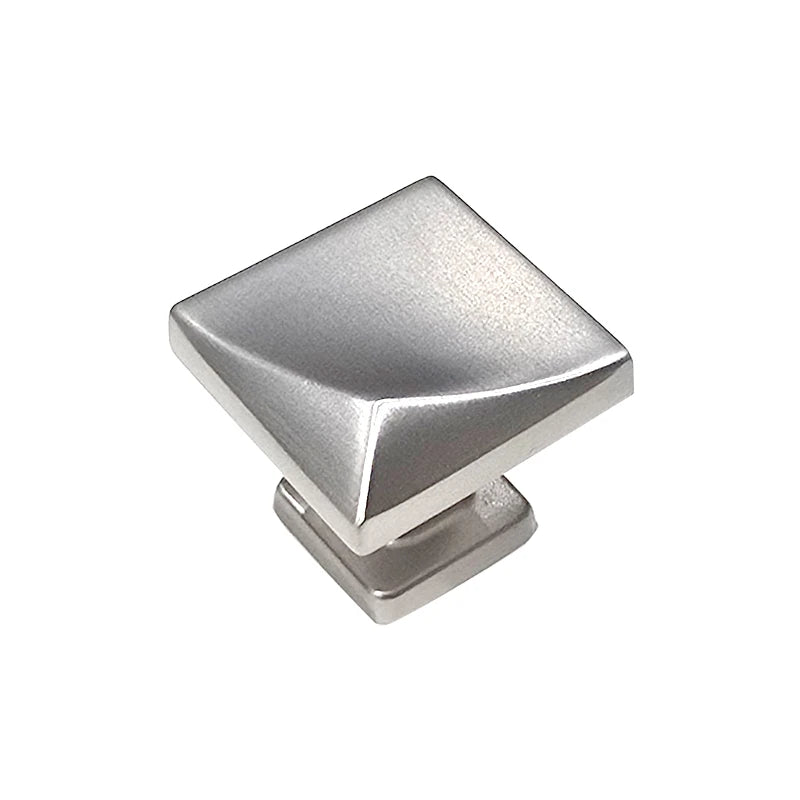 2902 Square Knob Matt Brushed Nickel