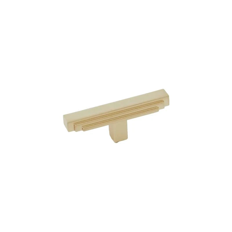 Abbott T-Bar Knob Brushed Brass
