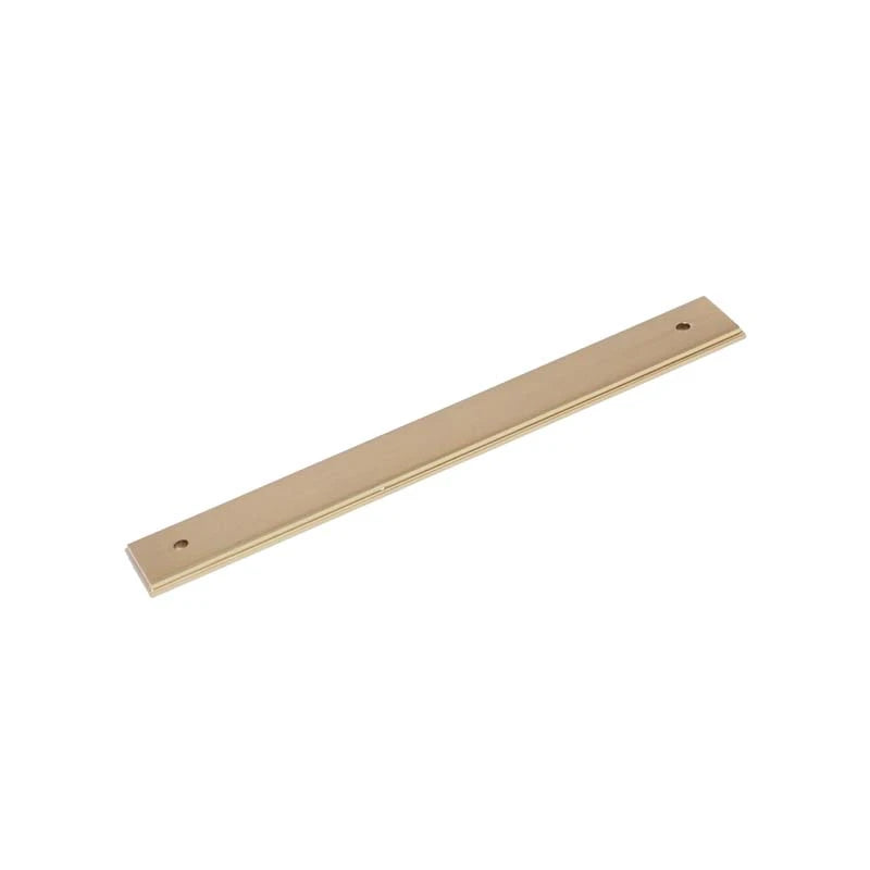 Aura Brushed Brass Handle Backplate