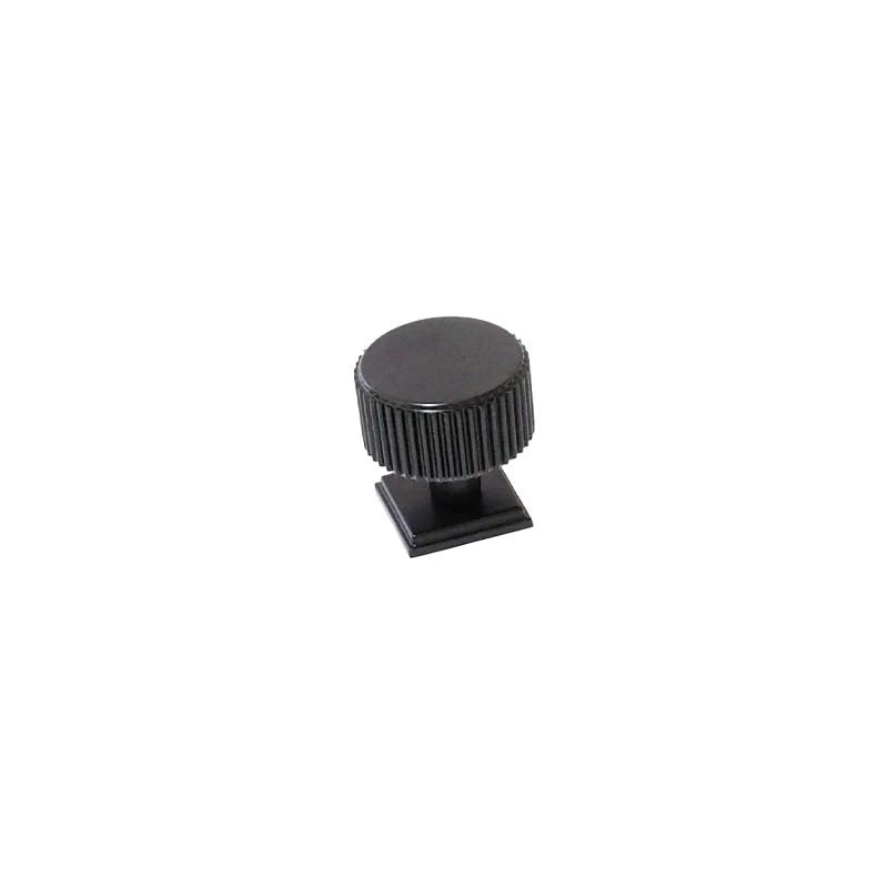 Glover Round Knob Matt Black