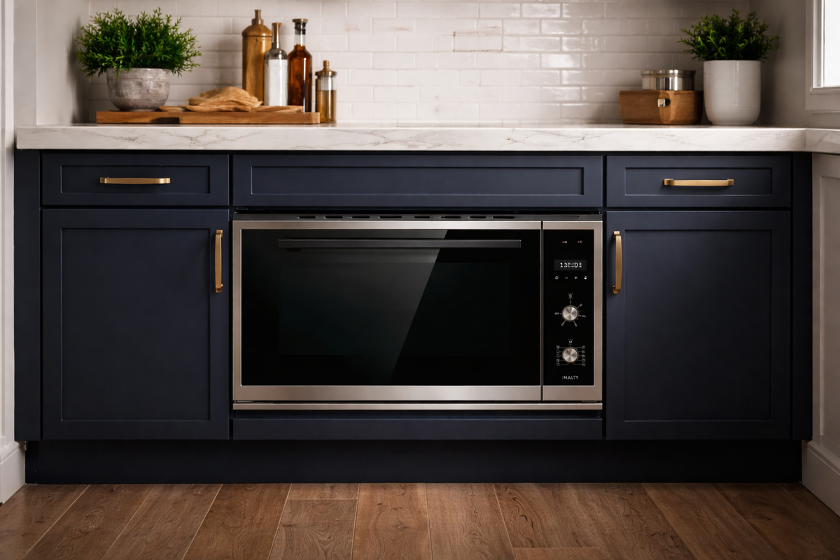 InAlto 90cm 10 Function Oven with Touch Control Timer installed in a kitchen