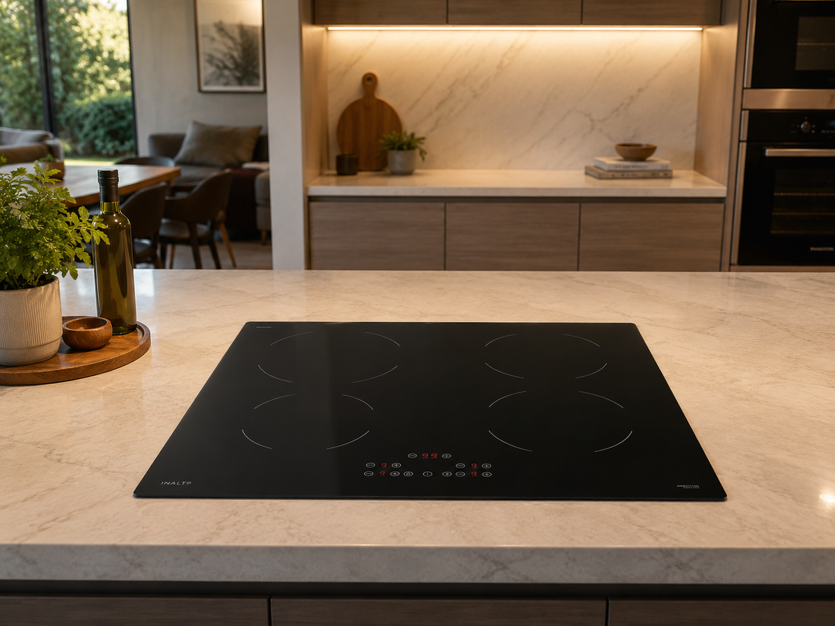 InAlto Premium 60cm Induction Cooktop installed in a modern kitchen