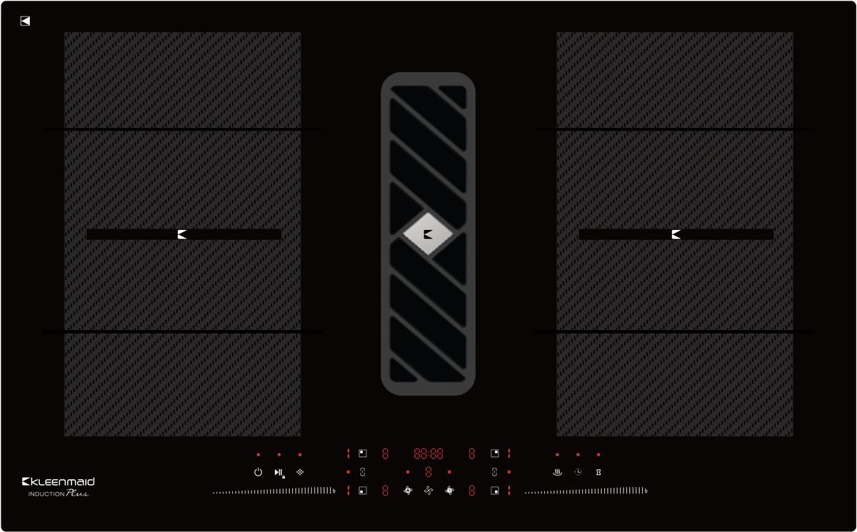 Kleenmaid ICTFX9042 Induction Cooktop With Integrated Air Extraction System 90cm