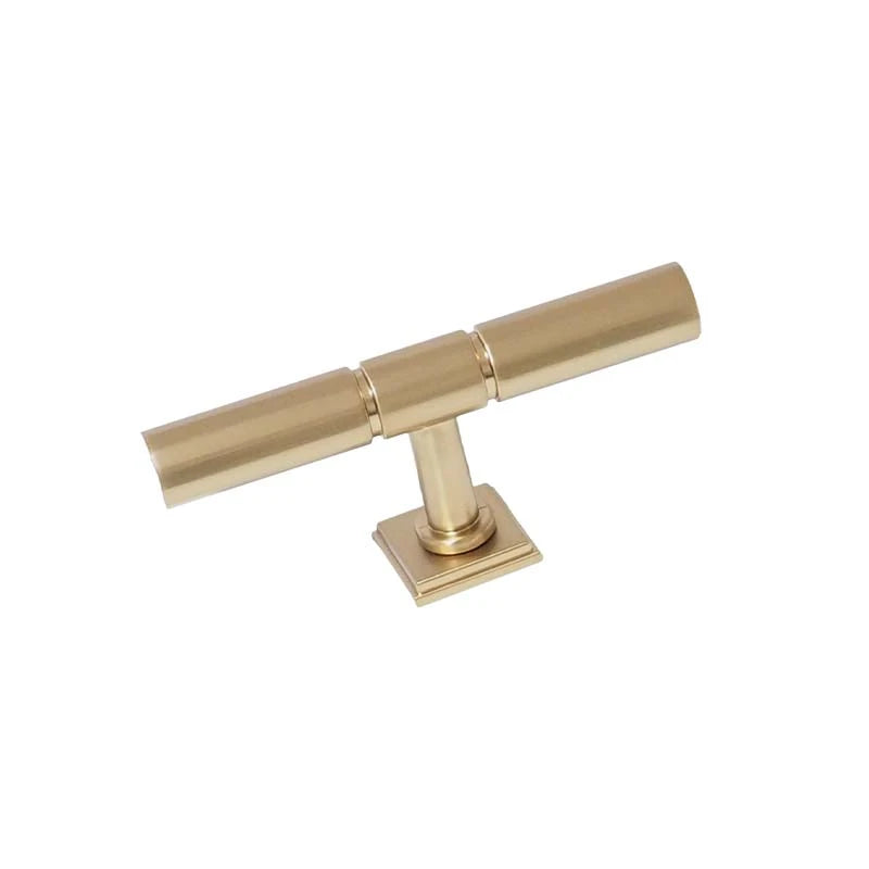 Luxford T-Bar Knob Brushed Brass
