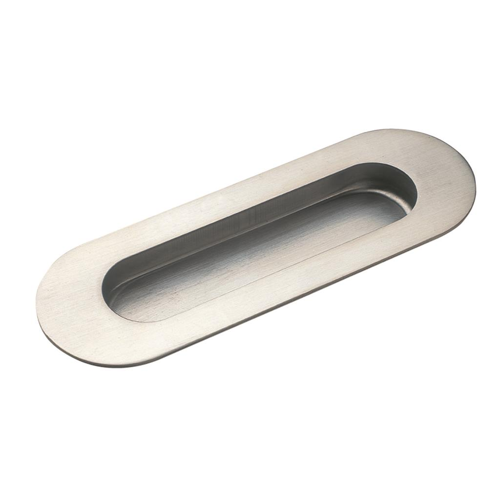 Furnipart Oval Recessed 122mm Stainless Steel