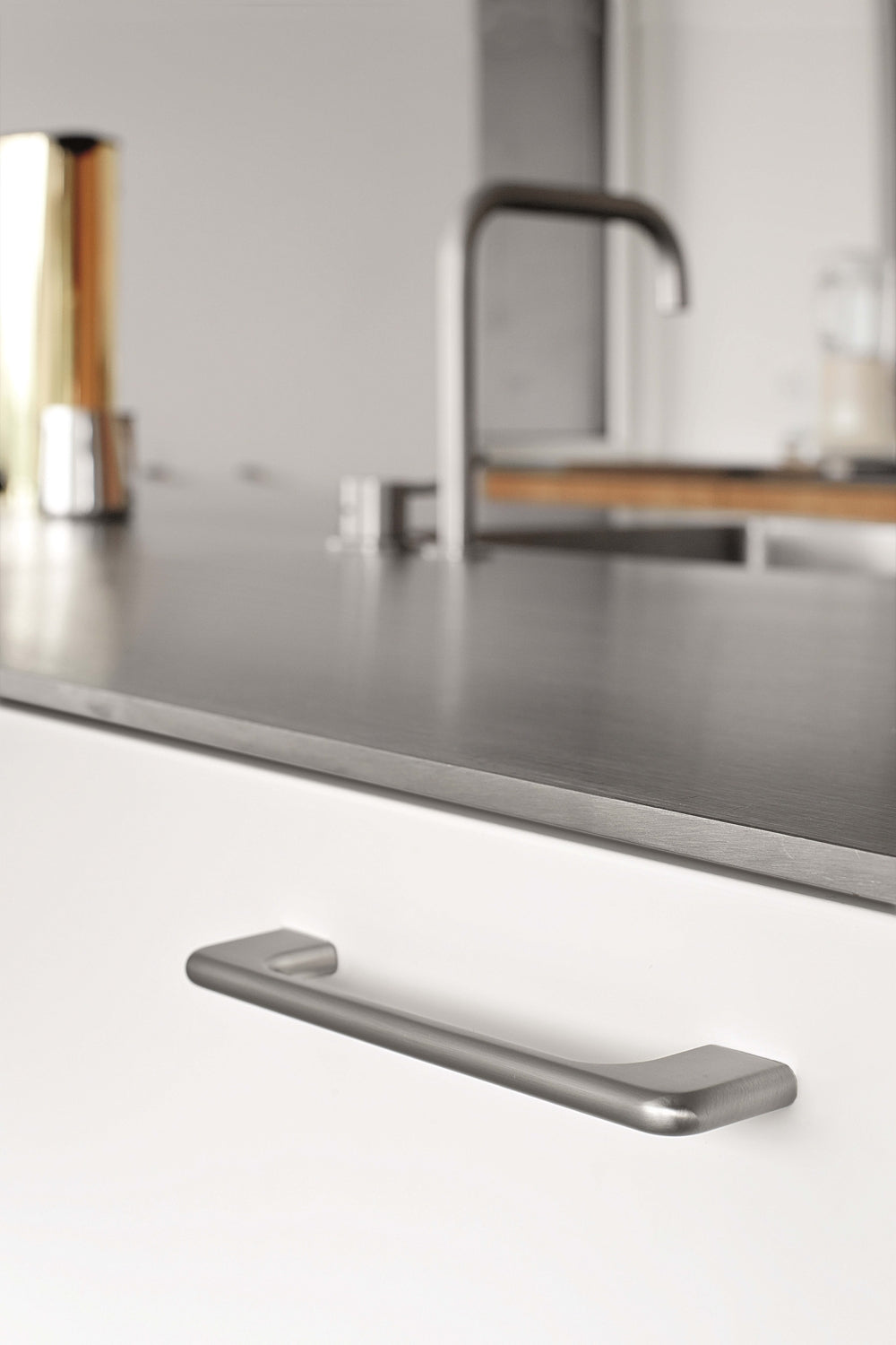 Furnipart Doppia INOX Look Aluminium 128mm