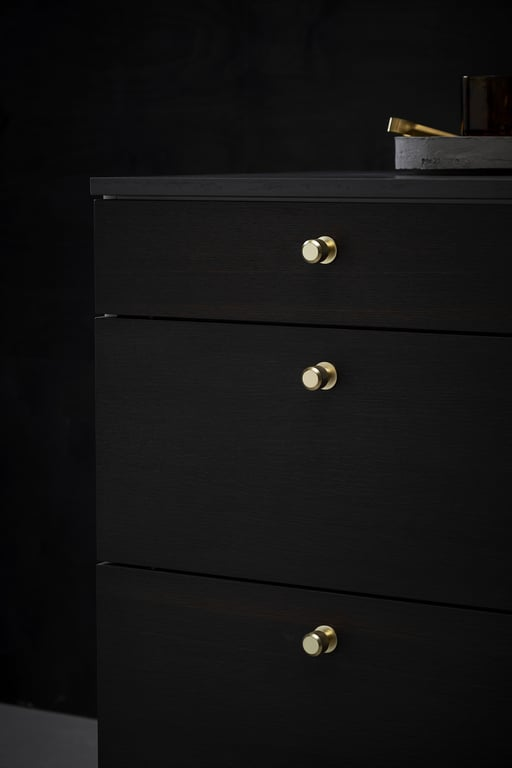 Furnipart Manor Round 30mm Gold