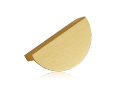 Krome Half Moon Handle 64mm Brushed Brass