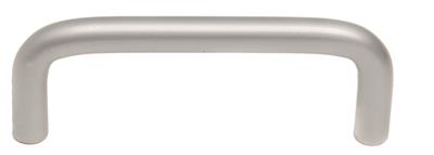 Krome D Handle 76mm Satin Chrome On Steel