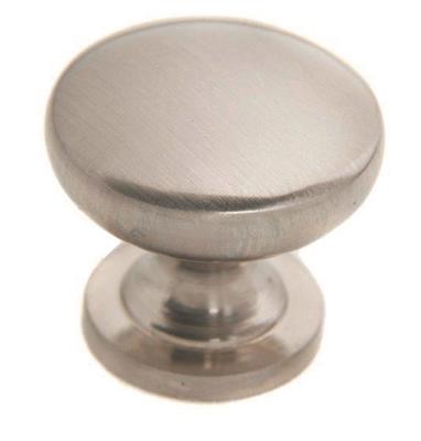 Krome Die-Cast Mushroom 28mm Satin Nickel