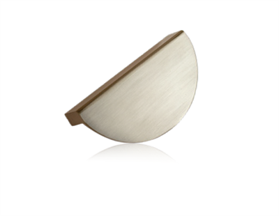 Krome Half Moon Handle 64mm Brushed Nickel