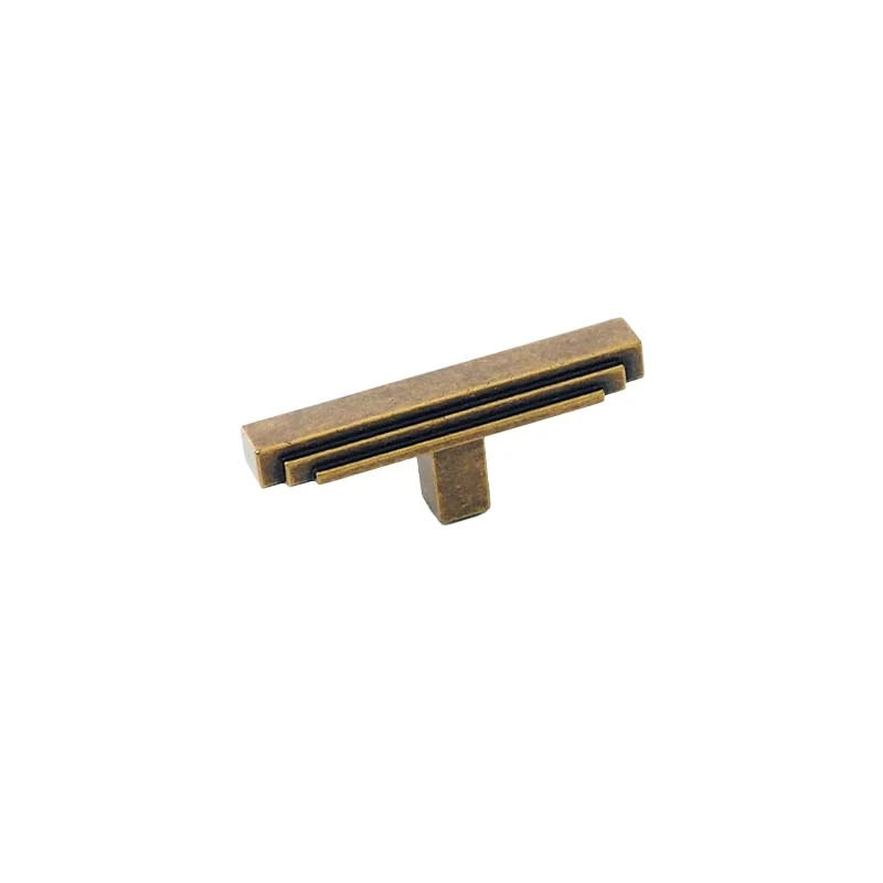 Abbott T-Bar Knob Burnished Bronze