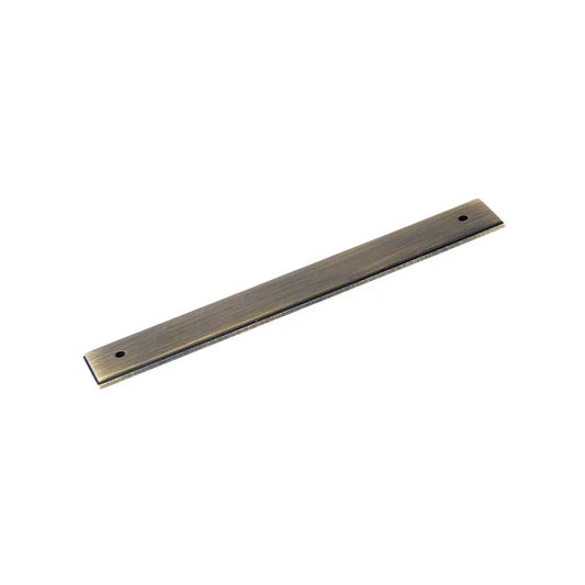 Aura Antique Brass Handle Backplate
