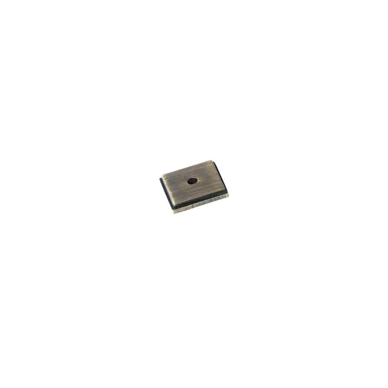 Aura Antique Brass Square Knob Backplate