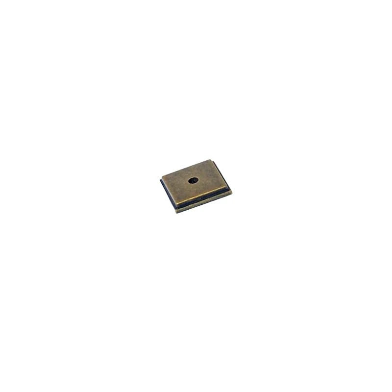 Aura Burnished Bronze Square Knob Backplate