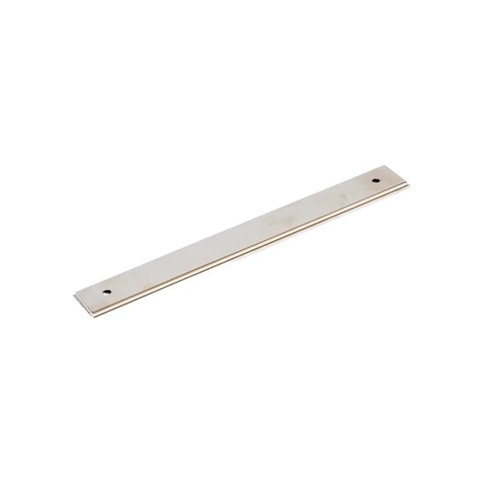 Aura Polished Bright Nickel Handle Backplate