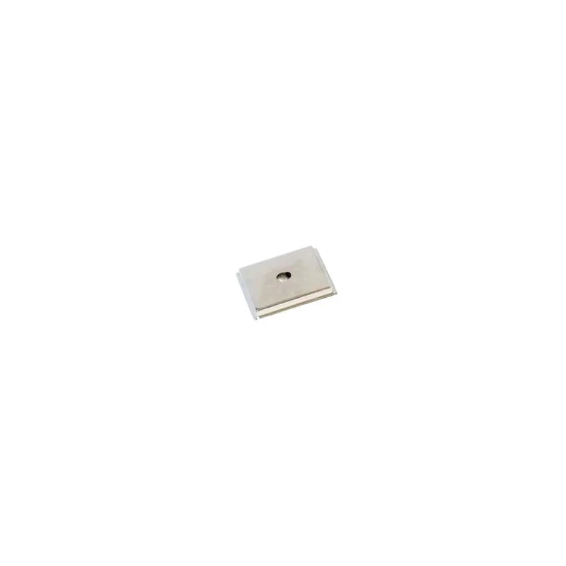 Aura Polished Bright Nickel Square Knob Backplate
