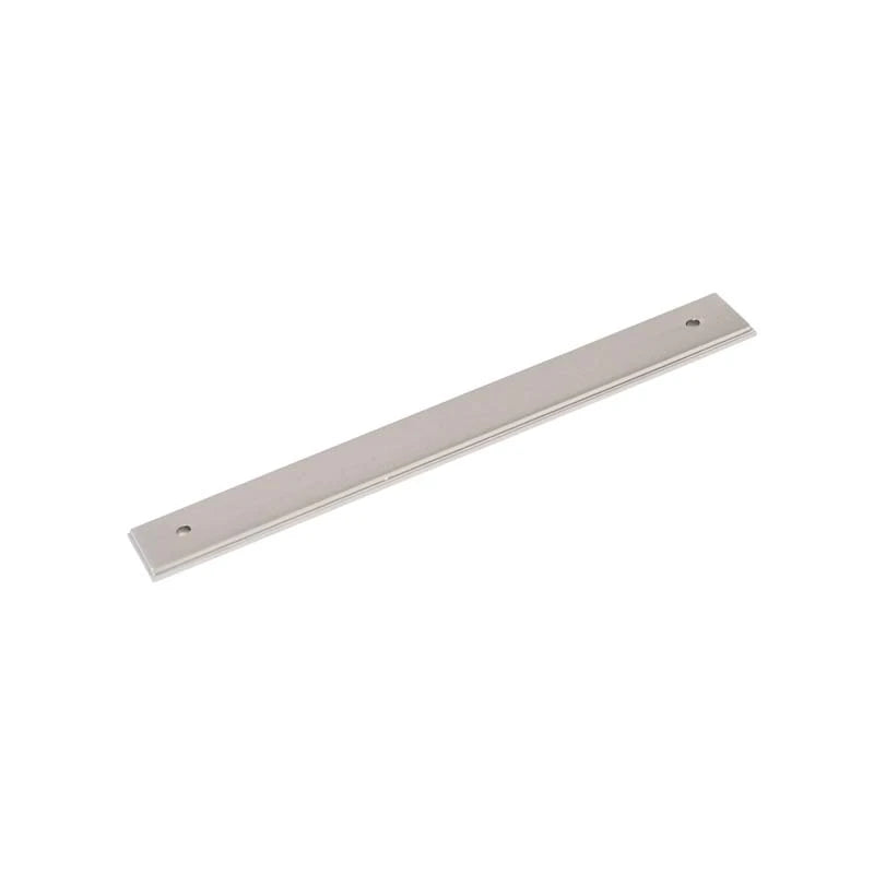 Aura Satin Bright Nickel Handle Backplate