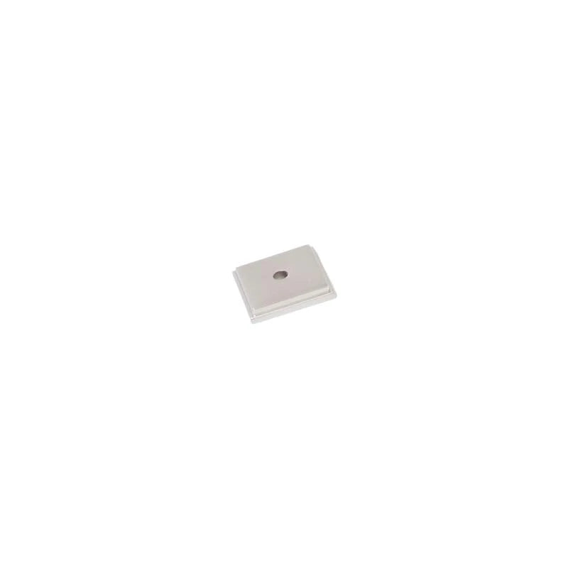 Aura Satin Bright Nickel Square Knob Backplate