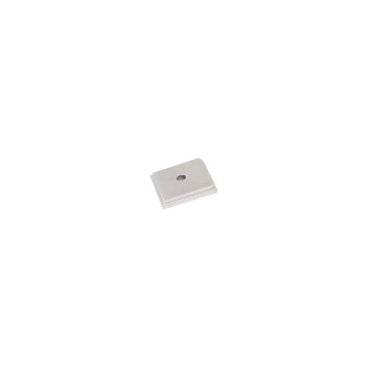 Aura Satin Bright Nickel Square Knob Backplate