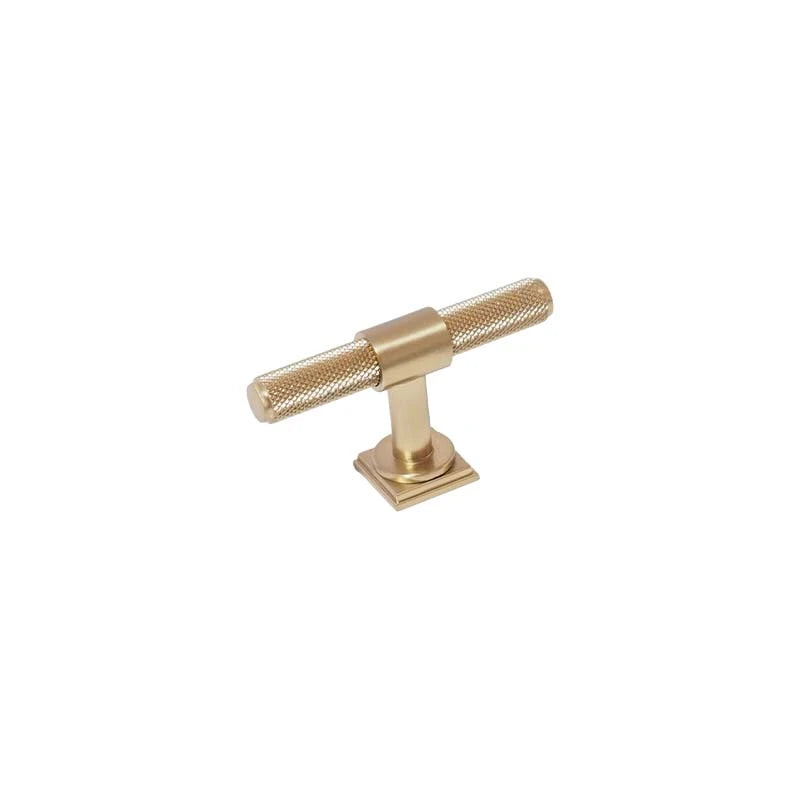 Ellis T-Bar Knob Brushed Brass