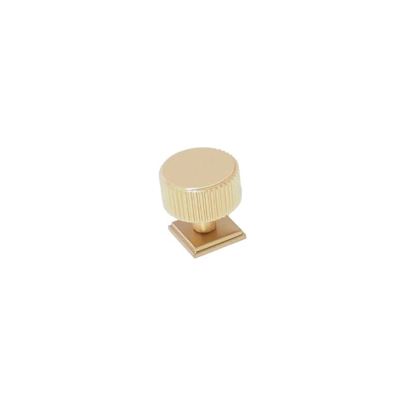 Glover Round Knob Brushed Brass