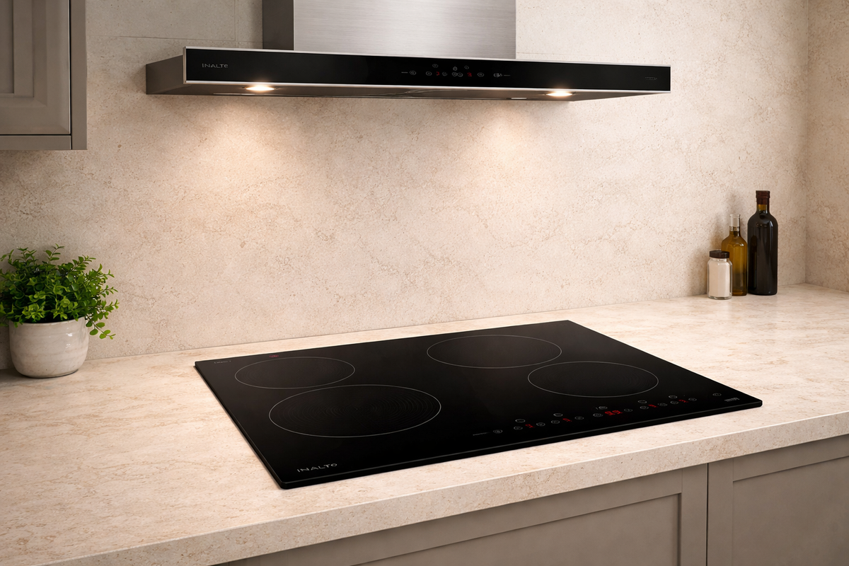 InAlto 60cm Ceramic Cooktop installed in a modern kitchen