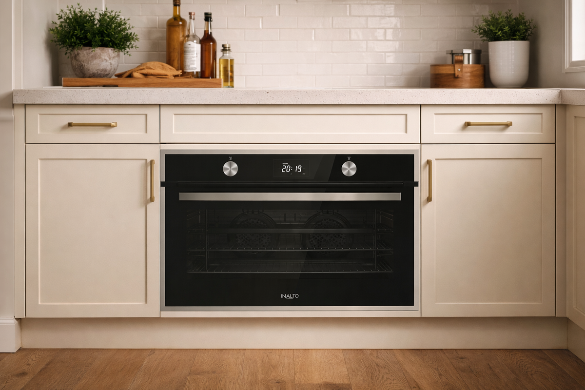 InAlto Premium 90cm 9 Function Oven with Touch Control installed in a kitchen