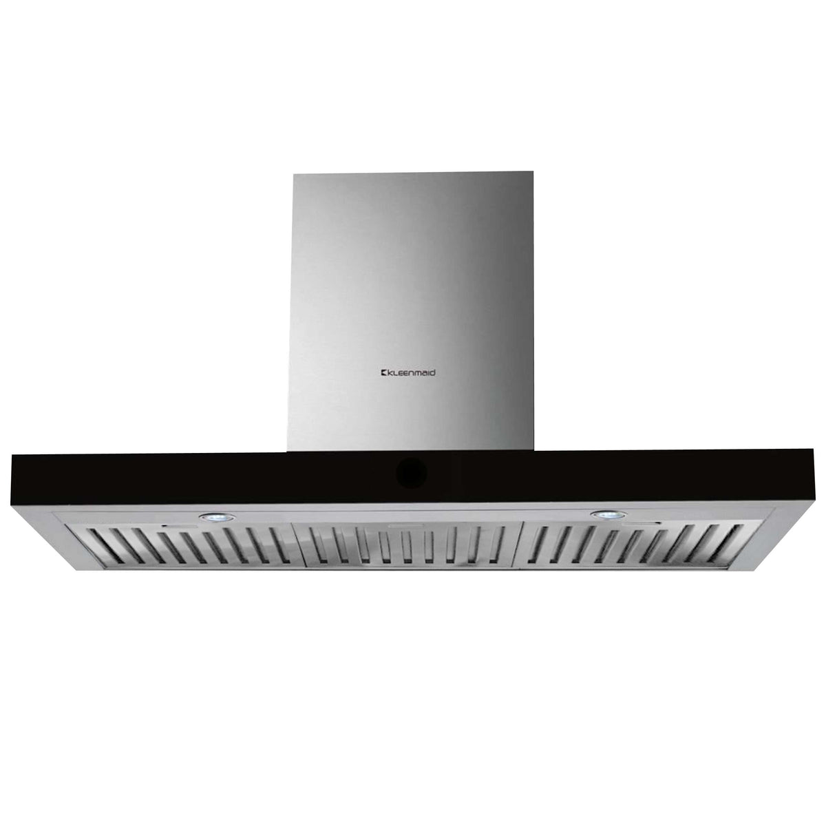 Kleenmaid RHSCK92 Black Glass And Stainless Steel Wall Mounted Canopy Rangehood 90cm