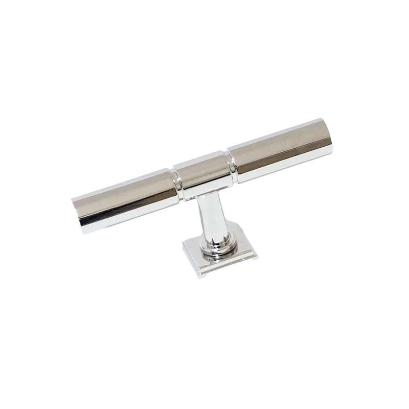 Luxford T-Bar Knob Polished Bright Nickel