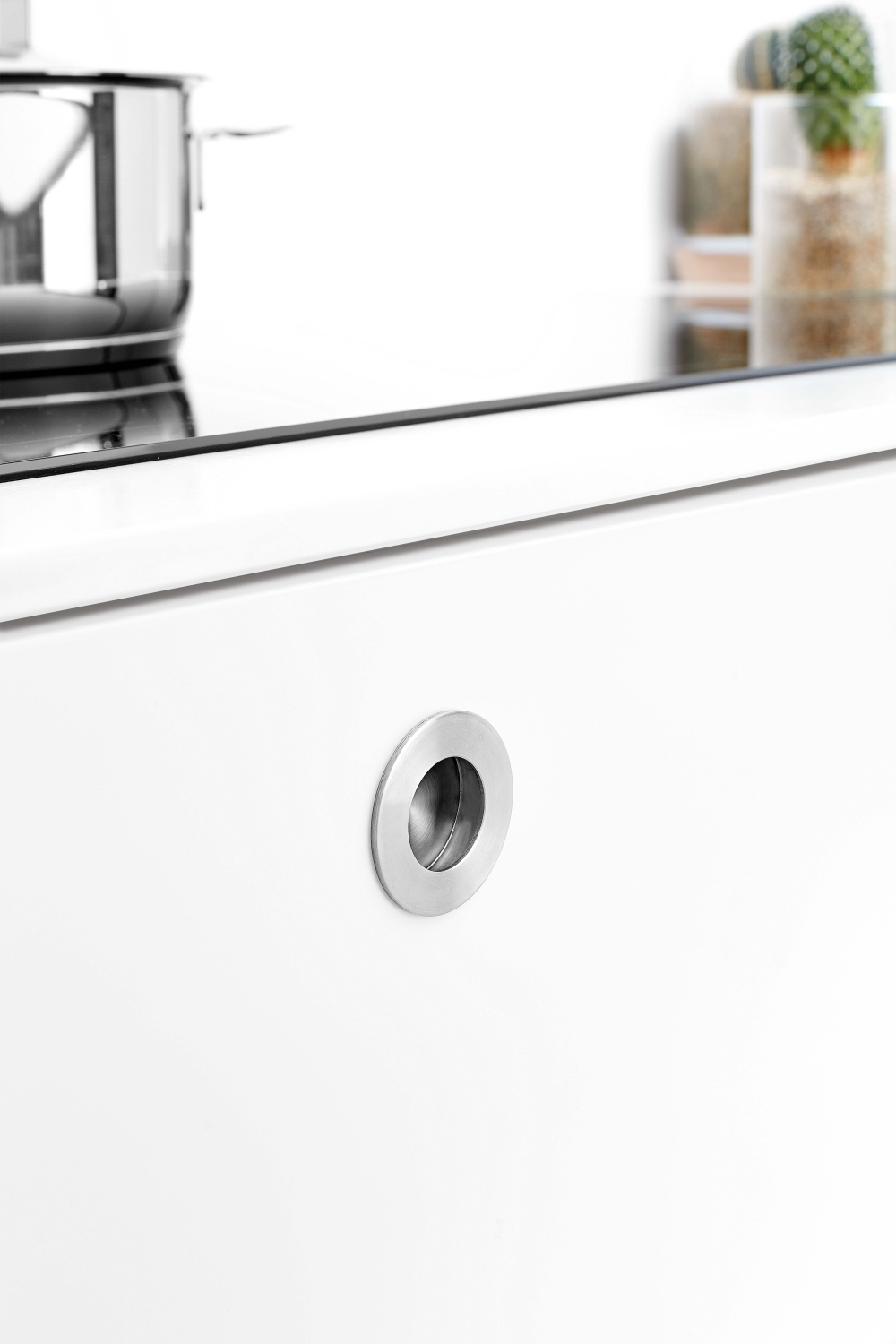 Furnipart Round Recessed 65mm Stainless Steel