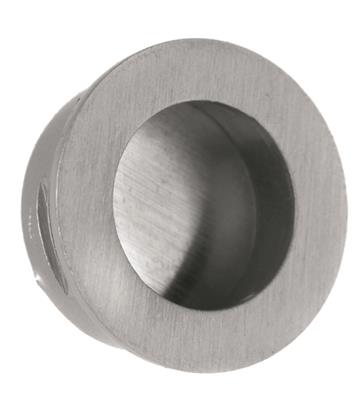 Krome Sliding Door Pull Round 35mm Satin Nickel