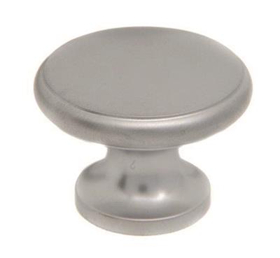 Krome Solid Brass Disc Knob 30mm Satin Chrome