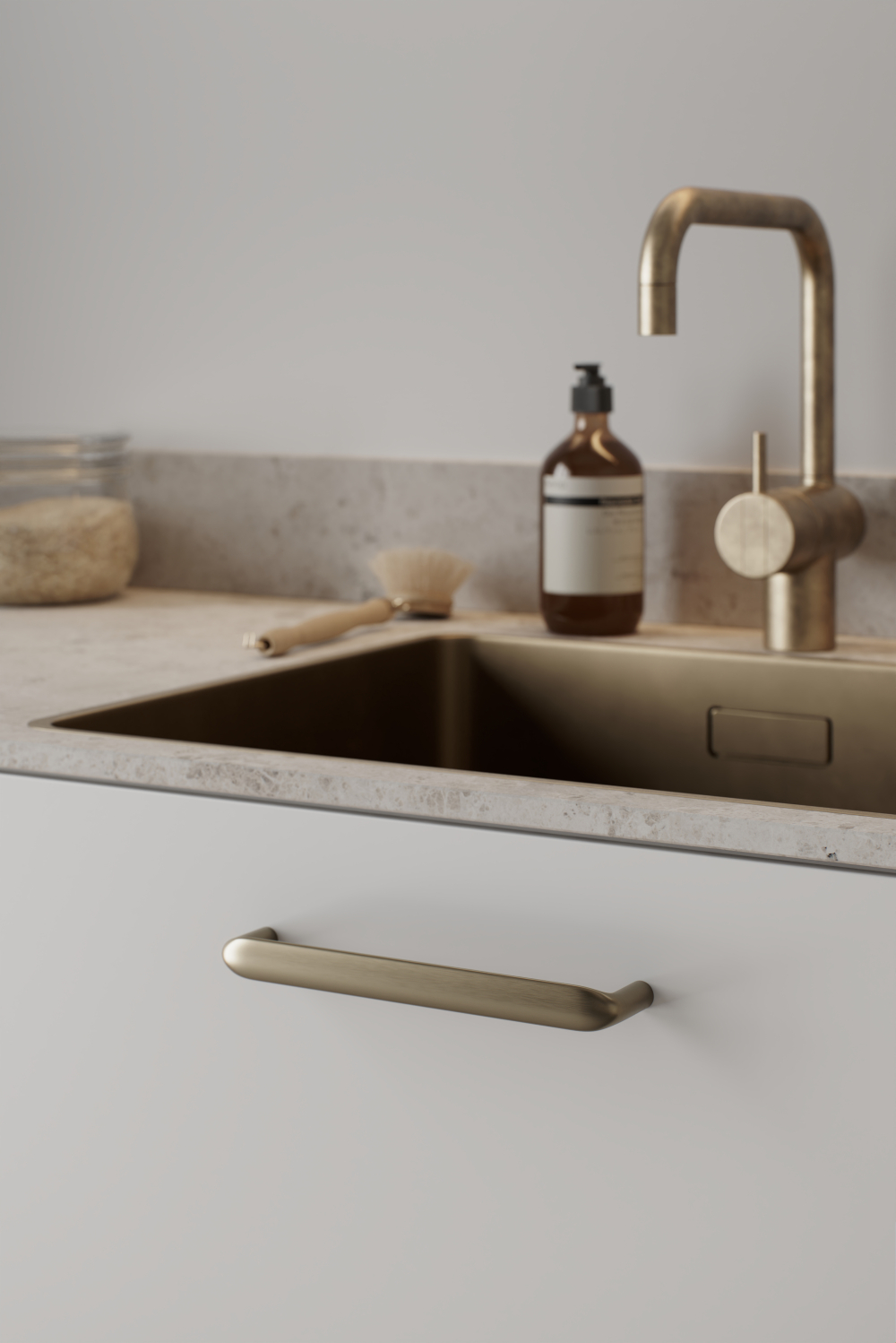 Furnipart Cobra Brushed Brass 160mm