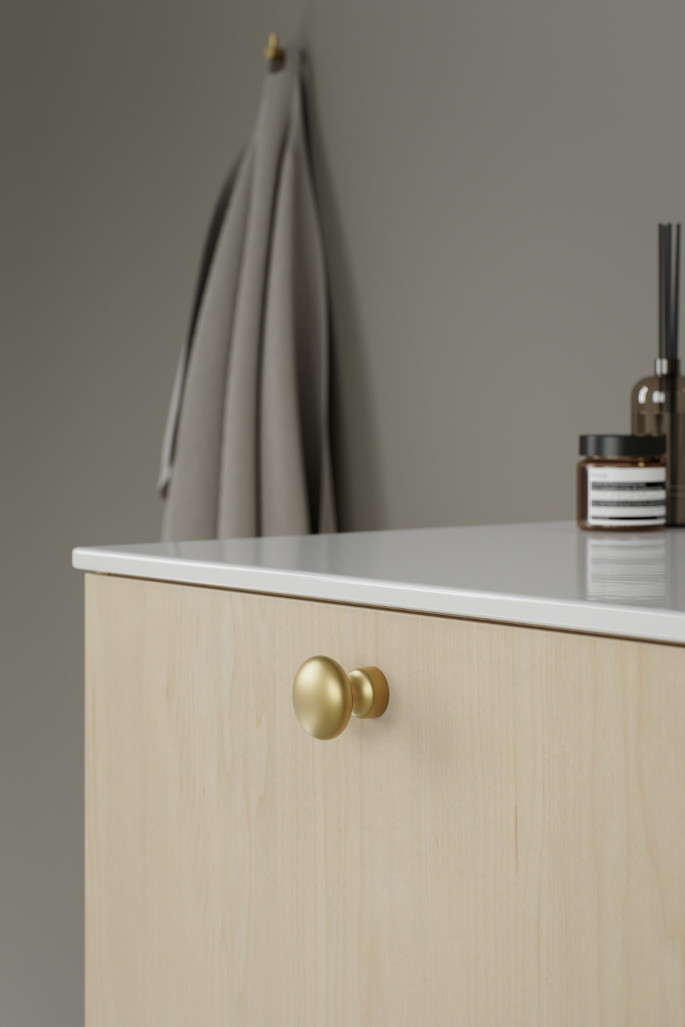 Furnipart Baron Dark Brushed Gold Knob 32mm
