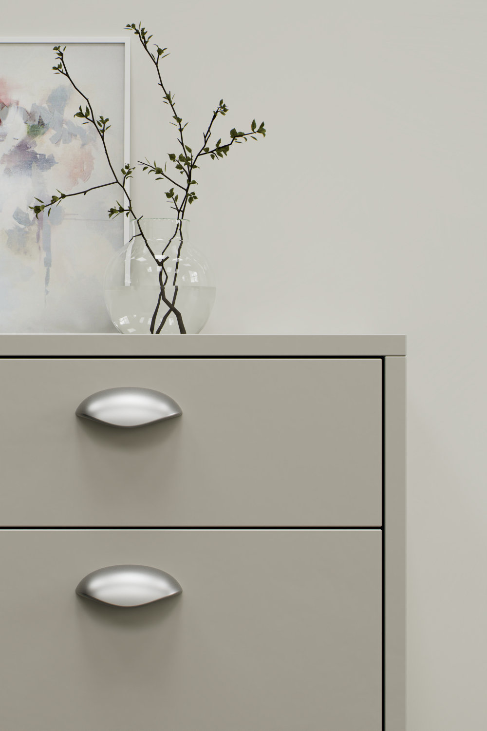 Furnipart Luna INOX Look 96mm
