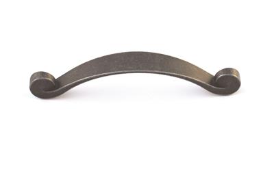 Metakor Scroll Curved 160mm Black Steel