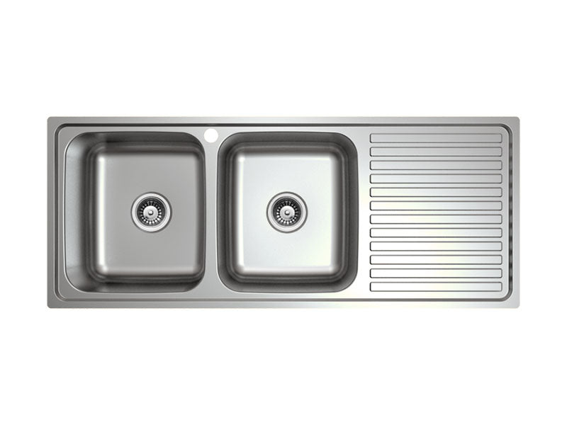 PLATINUM 1180 L.H DOUBLE BOWL 1TH