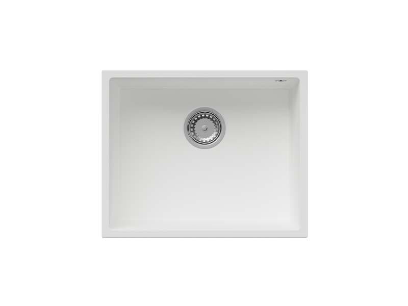 PLATINUM QUARTZ ARCTIC WHITE 540 SINGLE BOWL