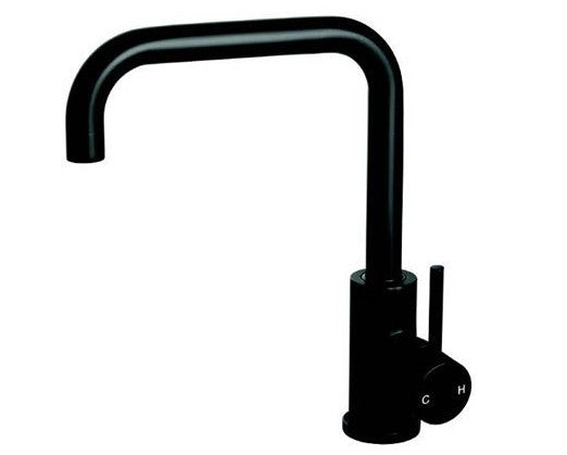 Platinum Squareneck Sink Mixer in black finish
