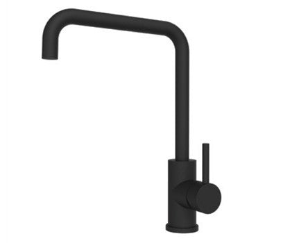 Platinum Squareneck Sink Mixer in matte black PVD finish